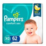 Fralda Descartável Pampers Confort Sec Giga Xg Com 62 Unidades