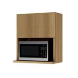 Armário Aéreo Micro 1 Porta Basculante 70cm 100% Mdf Rainha Nature