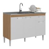 Balcão Cozinha Gabinete Pia 120cm Paris Multimóveis