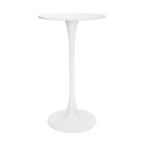 Mesa Bistrô Saarinen Tulipa Redonda Branca 60cm Waw Design