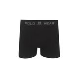 Cueca Boxer Poliamida Sem Costura Polo Wear Preto