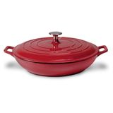 Caçarola Baixa Em Ferro Indução Sauté 31,4cm Haus Concept Vermelho