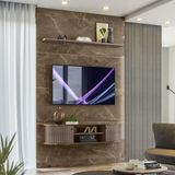 Painel Home Piso Teto Tv Até 65 Polegadas Imperial Sépia Monte Carlo Madetec