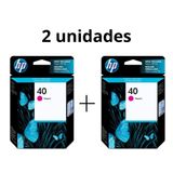 Cartucho Hp 40 - 51640m Magenta Kit 2pçs