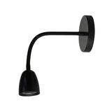 Arandela Taschibra Direct 4w Led Integrado Articulada Preta Bivolt 3000k Luz Quente