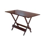 Mesa Para Açaí Dobravel De Madeira 1,20x70 - Imbuia - Marrom
