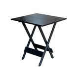 Mesa Para Area De Lazer Dobravel De Madeira 60x60 - Preto - Preto