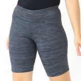 Bermuda Legue Legging Feminina Suplex Cós Alto Fitness Mescla Escuro, G