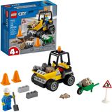 LEGO City Roadwork Truck 60284 Brinquedos Kit, Conjunto de Construção de Estradas Legais para Crianças, Novo 2021 (58 Peças)