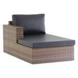 Chaise Recife Em Alumínio Para Piscina Jardim Trama Original Capuccino