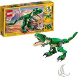 LEGO Creator Mighty Dinosaurs 31058 Build It Yourself Dinosaur Set, Create a Pterodactyl, Triceratops e T Rex Toy (174 Peças)