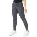 Calça Legue Legging Feminina Suplex Cós Alto Fitness Chumbo, P