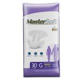 Fralda Geriátrica Masterfral Soft Tamanho G Com 30 Unidades