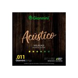 Encordoamento Para Violao Aço Acustico .011 Bronze - Gespw