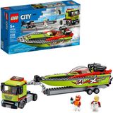 LEGO City Race Boat Transporter 60254 Race Boat Toy, Fun Building Set for Kids, New 2020 (238 Peças)