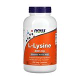 L-lisina 500mg Now Foods L-lysine 250 Veg Caps Importado