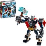 LEGO Marvel Avengers Clássico Thor Mech Armor 76169 Cool Thor Hammer Playset, Super-herói construindo brinquedo para crianças, novo 2020 (139 peças)