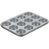 Cuisinart Chef's Classic Nonstick Bakeware 12-Cup Muffin Pan, Prata