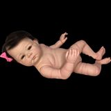Bebê Reborn Realista, Enxoval  Lavável, Menina