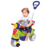 Triciclo Infantil Maral Retrô Com Empurrador Verde