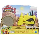 Play-Doh Rodas Mini Bulldozer Brinquedo com 1 Lata de Composto De Construção Colorido de Pedra Não Tóxica