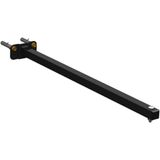 14 Suportes Refletor Base Reta Braço 50 Cm 14 Cjts - Preto