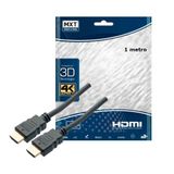 Cabo Hdmi 1 Metro 2.0 4k Ultra Hd Pino Dourado - Mxt