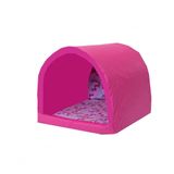 Cama Pet Para Cachorro Ou Gato Iglu Toca Unicolors Rosa [f101]