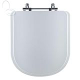 Assento Sanitário Tampa De Vaso Branco Resina Poliester Etna Para Bacia Icasa