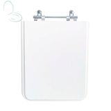 Tampa Vaso Sanitário Poliester Acrilico Square Branco Para Bacia Incepa