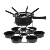 Aparelho De Fondue Antiaderente Base Giratória Carroussel 16 Peças Para Fondue De Chocolate Queijo