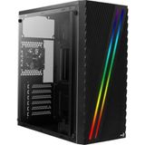 Gabinete Gamer Aerocool Streak Preto Rgb Lateral Acrílico [f002]