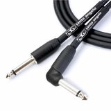 Cabo De Guitarra Ninja L Cable 0,20 Mm Conector P10-p10 90 15ft 4,57 Metros Preto