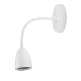 Arandela Flexivel Led 4W Branca Leitura Cabeceira Ali85