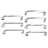 Alça De Apoio Barra Inox 30cm Kit 7 Unidades Idoso Banheiro Acessibilidade Box Quarto Corrimao