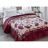 Cobertor Casal Kyor Plus Mont Blanc Vinho 180x220m Jolitex