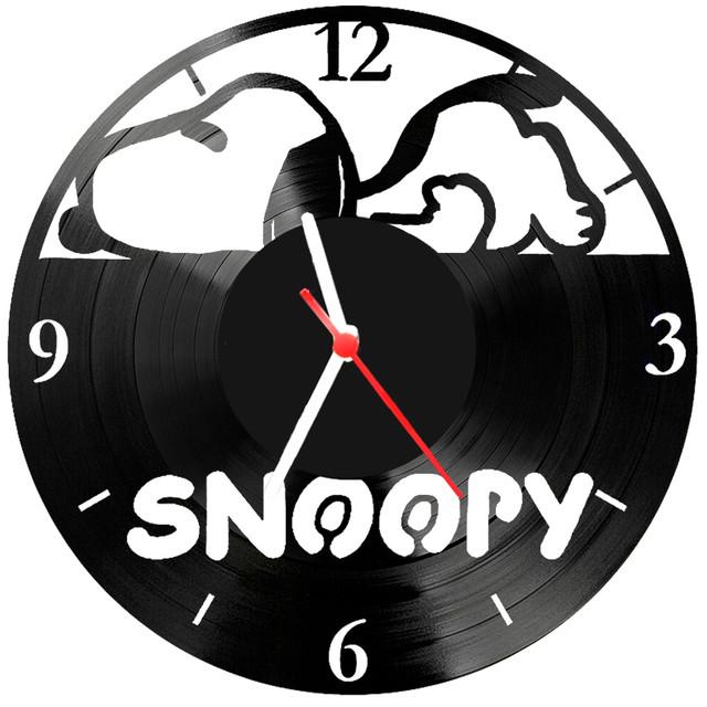 Relógio Parede Vinil Lp Ou Mdf Snoopy 2