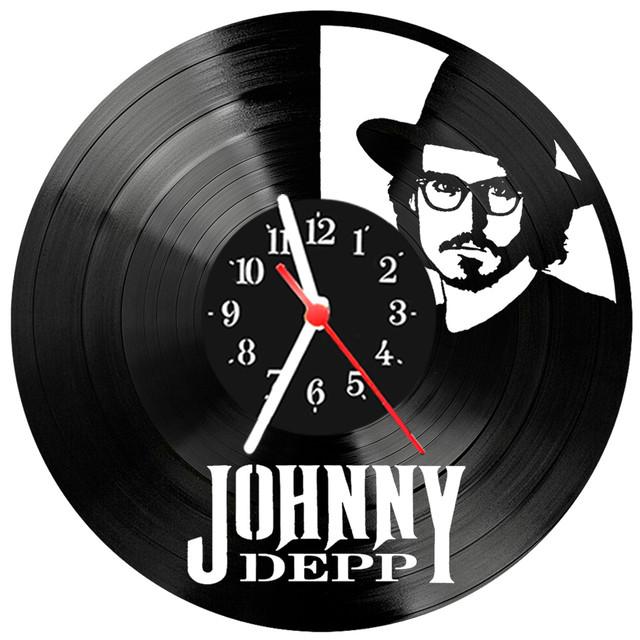 Relógio Parede Vinil Lp Ou Mdf Johnny Depp Ator