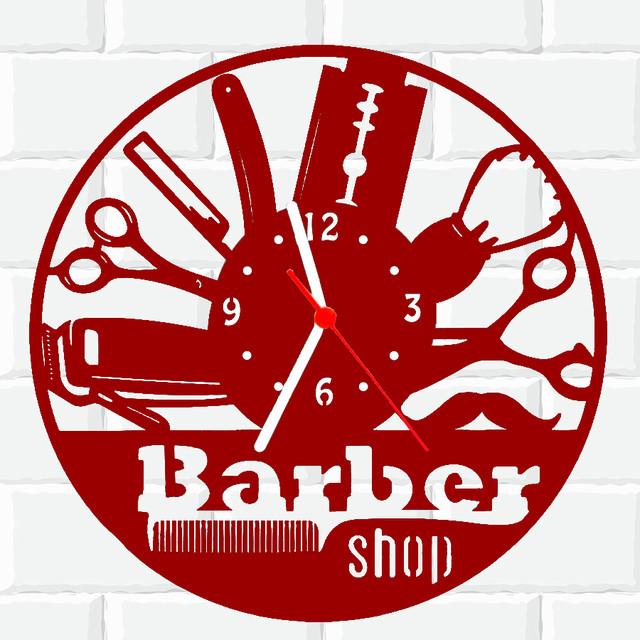 Relógio Parede Vinil Lp Ou Mdf Barber Shop Barbearia 6