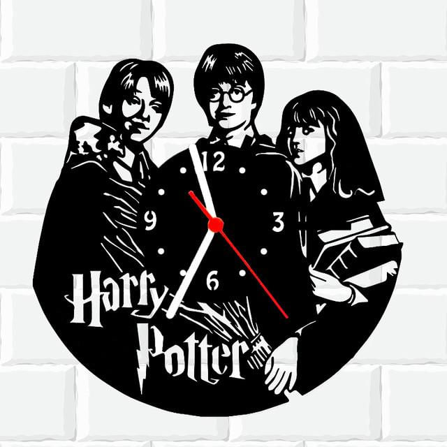 Relógio Parede Vinil Lp Ou Mdf Harry Potter 2