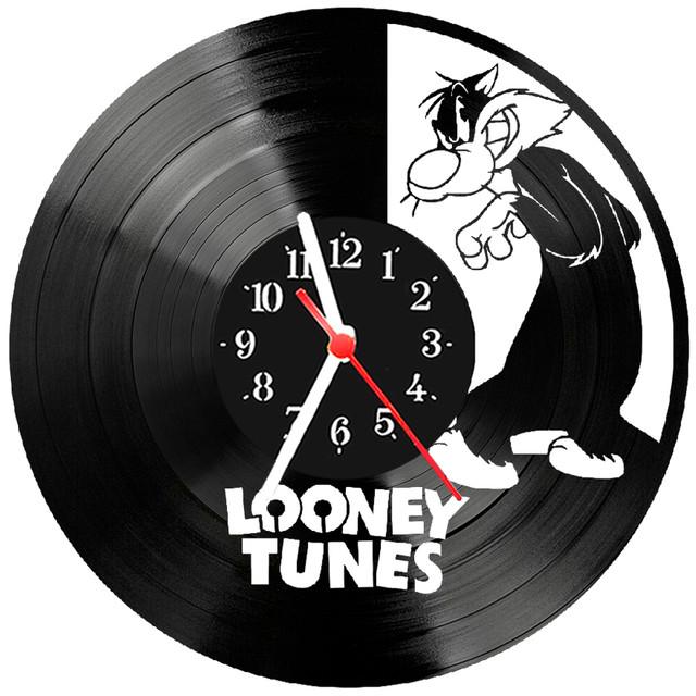 Relógio Parede Vinil Lp Ou Mdf Looney Tunes Frajola