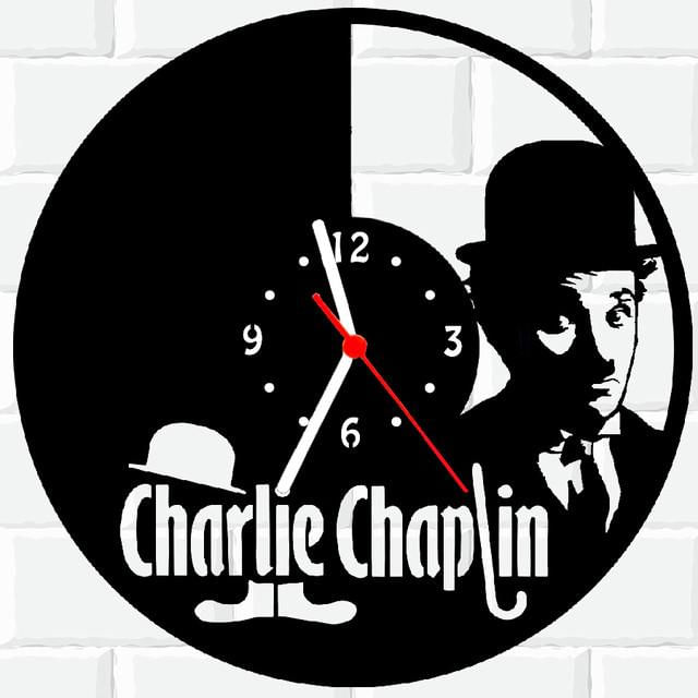 Relógio Parede Vinil Lp Ou Mdf Charles Chaplin 3