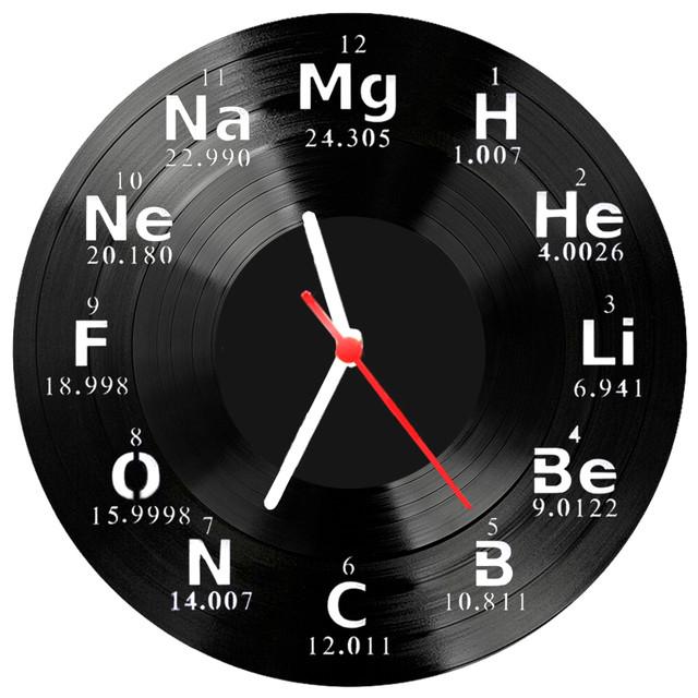 Relógio Parede Vinil Lp Ou Mdf Quimica Escola 1