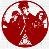 Relógio Parede Vinil Lp Ou Mdf Harry Potter 7