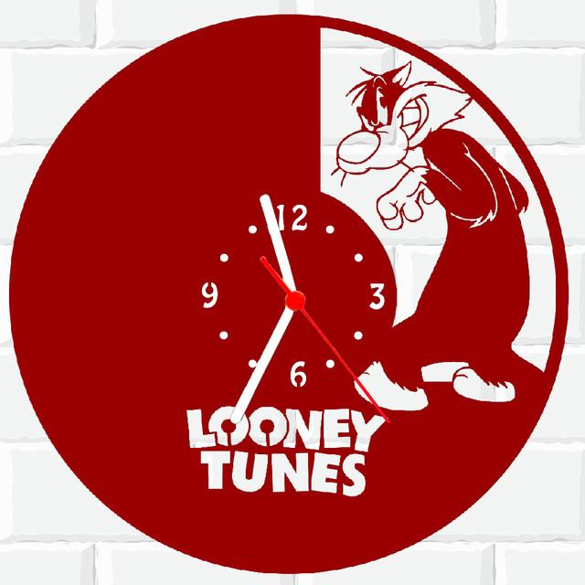 Relógio Parede Vinil Lp Ou Mdf Looney Tunes Frajola