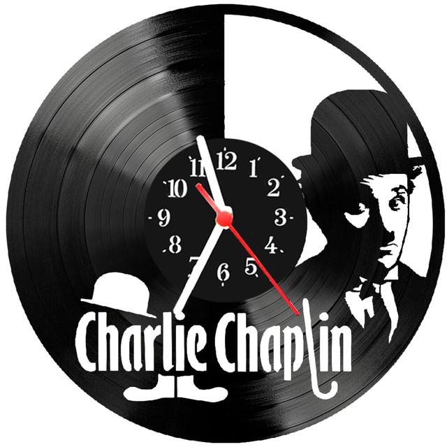 Relógio Parede Vinil Lp Ou Mdf Charles Chaplin 3