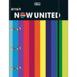 Caderno Argolado Cartonado Com Elástico Now United 80Fls