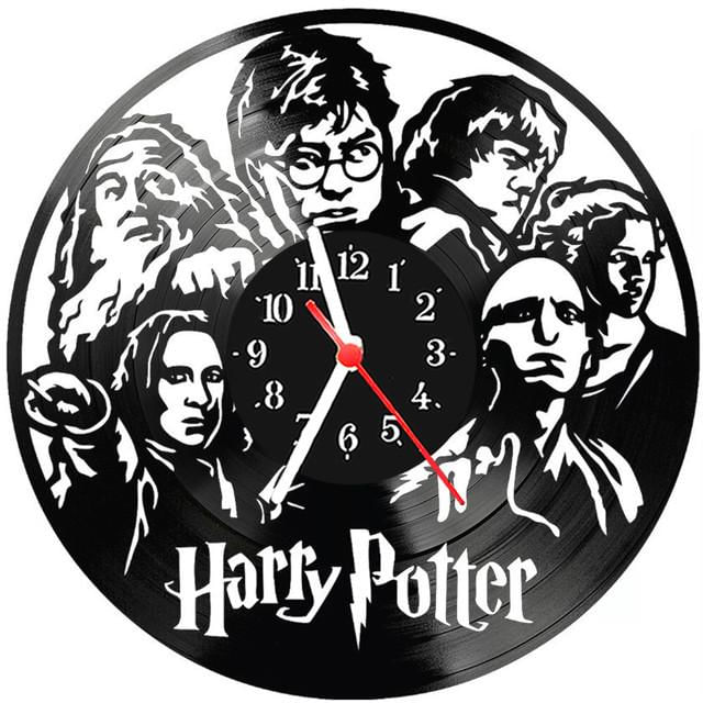 Relógio Parede Vinil Lp Ou Mdf Harry Potter 3