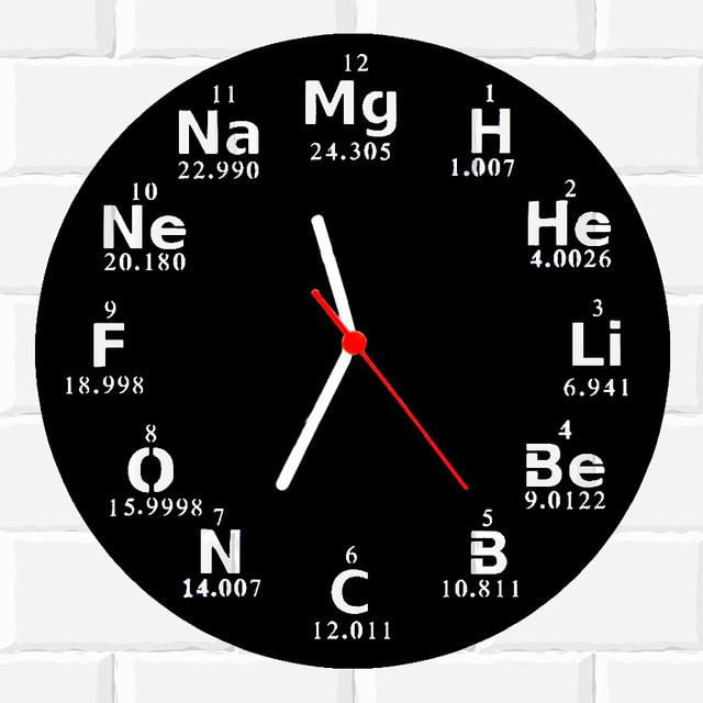 Relógio Parede Vinil Lp Ou Mdf Quimica Escola 1