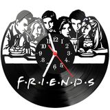 Relógio Parede Vinil Lp Ou Mdf Friends Serie 1